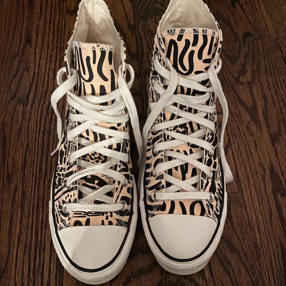 Converse Leopard Print High Tops